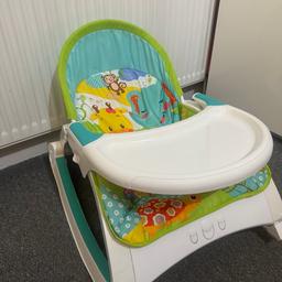 Color: Green Multi

2 In 1 Deluxe Cosy Baby Swing Bouncer Musical Rocker Soothing Vibration Feeding Chair 
This changeable position Bouncing Rocker Chair will keep your little one entertained as they grow.

Features and benefits for iBaby Newborn to Toddler Bouncing Rocker Chair

Suitable from birth
Easy to foldable for storage and transport. 
With sounds, music, Vibration
Feeding Tray. Tray can be remove and change to toy bar. (Toy Bar and Feeding Tray Both Are Included In Package)
Can be convert into Stationery Chair.
2 Position Changeable 
Can Take weight upto 16kg.
2 activities toys
Bright and colourful
Machine washable padded mat
Helps develop balance and coordination
Sounds help sensory development
Batteries required 

This baby activity rocker has sounds, music and vibration, feeding tray and 2 activities toys for your little one to discover including adorable animal toys.
This bright and colourful bouncing chair features musical Long Play for music and Baby-activated Short Pl