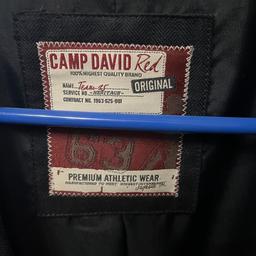 Weste Camp David 
Größe: XXL
Farbe : blau / Schrift orange 
Bei Versand kommen Versandkosten dazu !