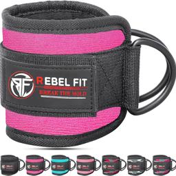 Rebel Fit Ankle Strap For Cable Machines WorkOut 
-Cuff Attachment For Home
-Ankle Cuff Workouts