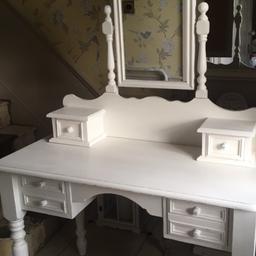 Pine dressing table painted pale ivory buyer collects