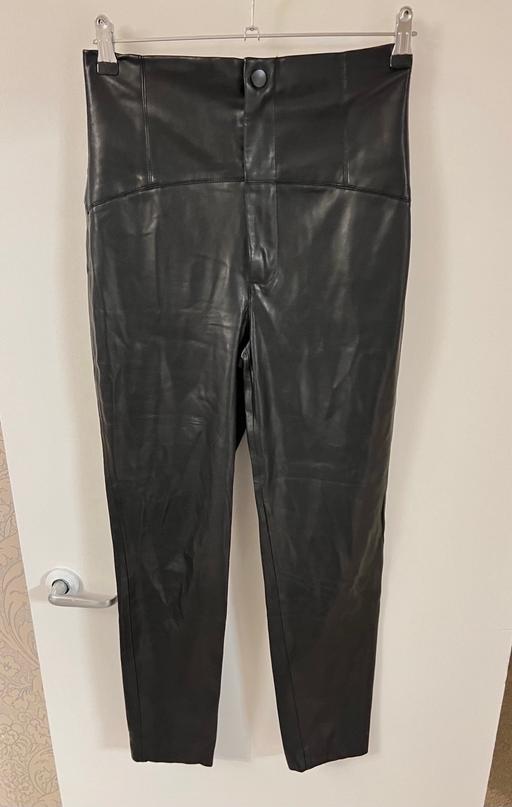 Buy & Sell South West London West Brompton - South West London - Photos for Zara High Waisted Faux Leather Slim Trousers