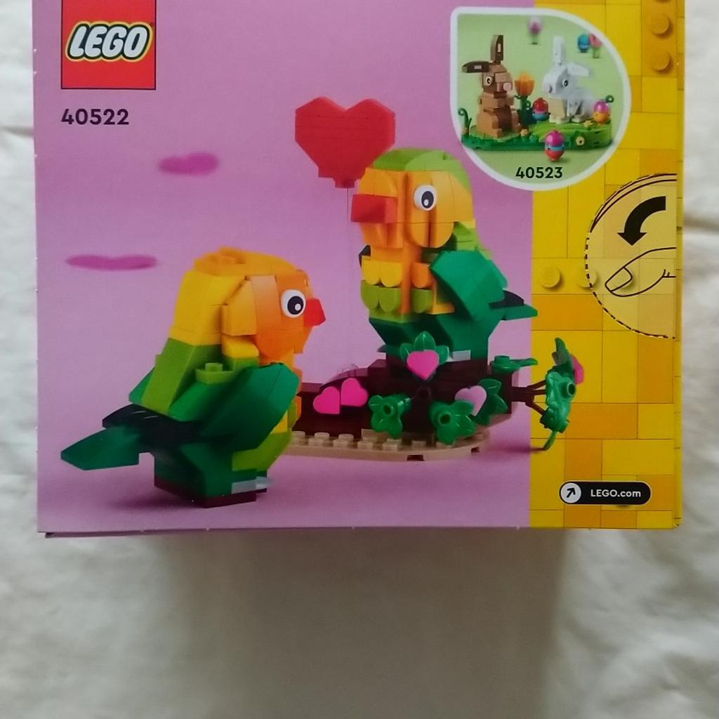 Lego Valentine Lovebirds 40522.
Brand new never opened, factory sealed.
Sold as seen, collection only.
Please check out my other listings too as I have lots of other items for sale.
Collection from B68