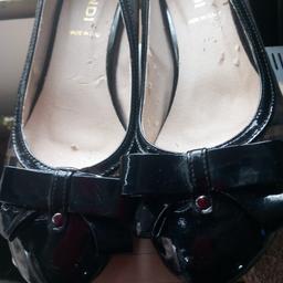 Basically brand new condition worn once. Are true to size wedge heel, slim fitting.