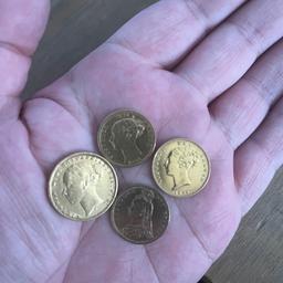 1 x full sovereign and 3 x shield back half sovereigns priced to sell