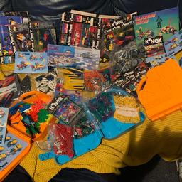 K'NEX BOXES & MANY INSTRUCTION BOOKLETS & PIECES.


Condition is Used.


All vintage equipment instructions.


12 instruction booklets.


7 boxes.


A K’NEX MAN TOO


3 K’NEX carry boxes too.


Weight of all K’NEX pieces 2 KG You n their plastic bags.