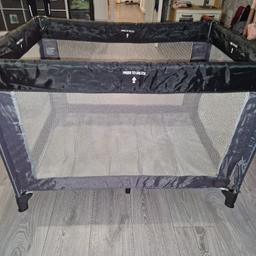 Mothercare travel cot & a mattress. All in good condition other than a tear in a bit of material near 1 leg (doesn't effect use or safety.... see last pic). 

From clean, smoke free home.