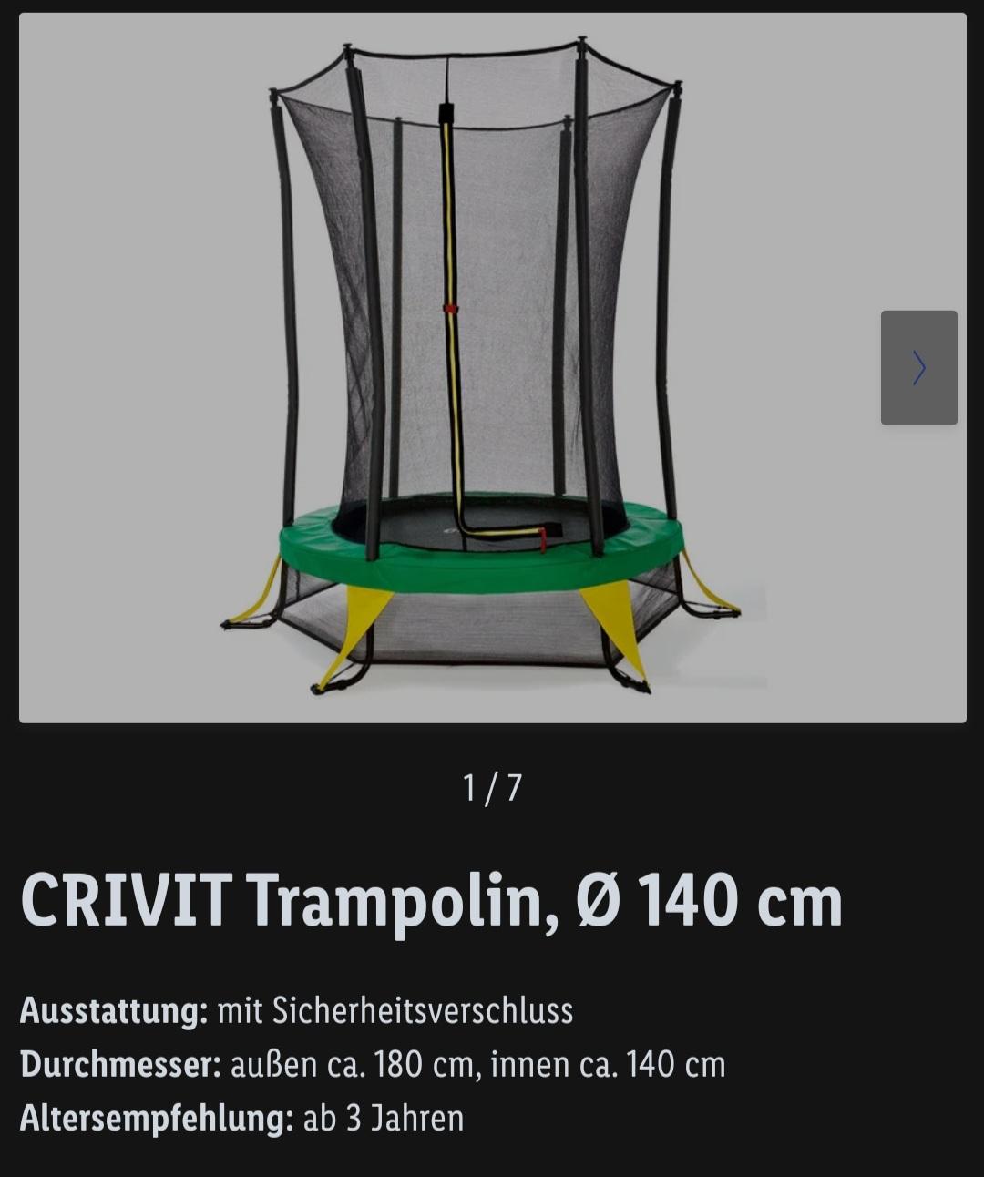Trampolin von Crivit Shpock Stadt Dornbirn 6850 | AT 45,00 € für Verkauf in zum