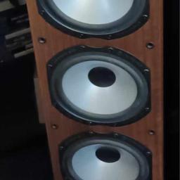 monitor audio floorstanding speakers without grills, very heavy and very loud