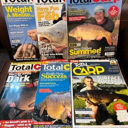 - All in excellent condition 
- Mixed bundle of 6 x Backdated magazines … Oct 2005, Feb 2006, June 2012, April 2005, Dec 2014, July 2018
- Thick magazines full of interesting articles etc on carp fishing
- NO OFFERS THANKYOU