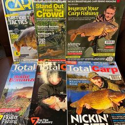 - All in excellent condition 
- Mixed bundle of 6 x Backdated magazines … Jan 2016, Jan 2011, Oct 2016, Aug 2006, May 2014, Aug 2014
- Thick magazines full of interesting articles etc on carp fishing
- NO OFFERS THANKYOU