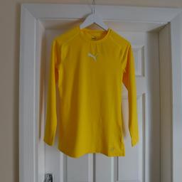 T-Shirt “Puma“ Men’s

Power Cell Cyber

 Yellow Colour

 New With Tags

Actual size: cm

Length: 68 cm

Length: 46 cm from armpit side

Length sleeves: 69 cm from neck

Volume hand: 38 cm from neck

Volume bust: 79 cm – 90 cm

Volume waist: 73 cm – 85 cm

Volume hips: 72 cm – 85 cm

Age: M, 11-12 Years (UK) Eur M, US M

 Shell Material: 80 % Polyester
 20 % Elastane

Made in Turkey