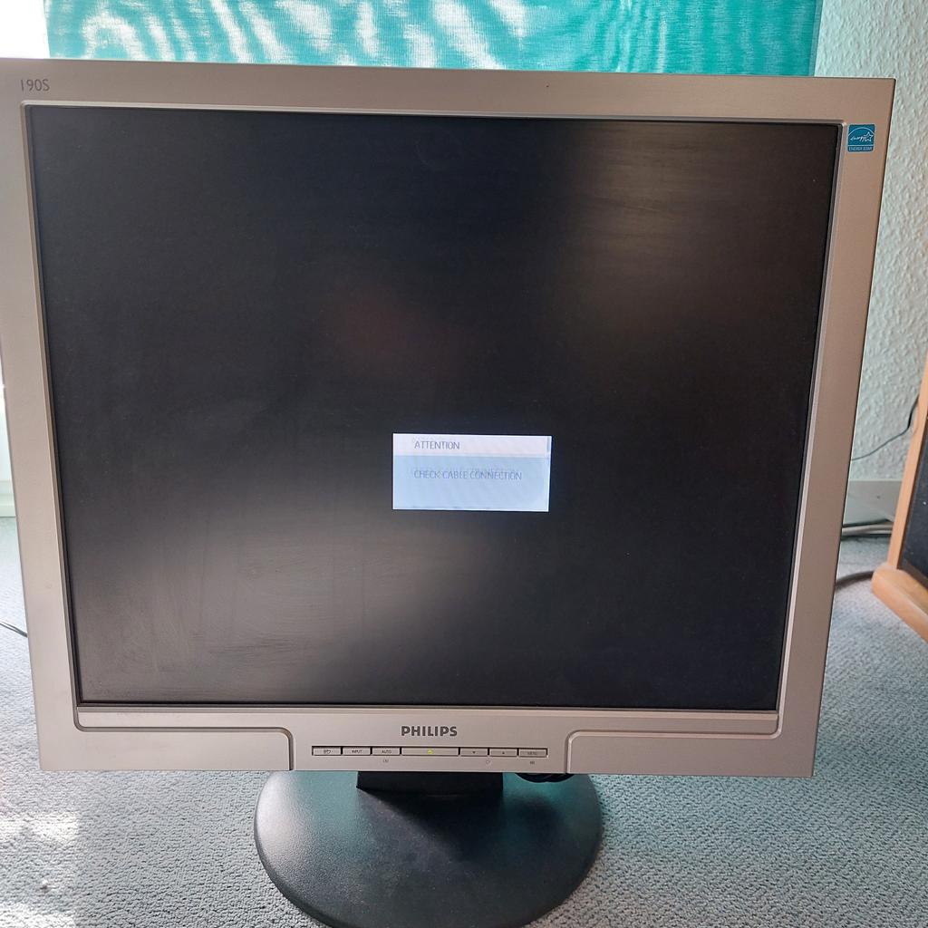 Verkaufe einen gebrauchten gut funktionierenden Monitor, 19 Zoll, der Marke Philips