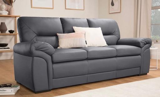 Buy & Sell Shepherd`s Bush West London - Photos for Elegant Grey Leather Sofa