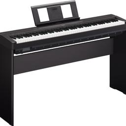 Yamaha P-45 Digital Piano fully working order and already assembled and new and was£499 and now £299.99 and we can deliver local 
Size/Weight
Width 1326mm
Height 154mm
Depth 295mm
Weight 11.5kg
Control Interface
Number of Keys 88
Type Graded hammer standard (GHS) keyboard
Touch Sensitivity Hard/medium/soft/fixed
Panel
