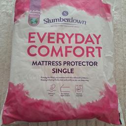 new and sealed slumberdown everday comfort single mattress protector from smoke and pet free home i have 2 available