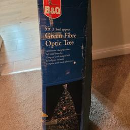 5ft tall fibre optic Christmas tree,good working order.  collection only.