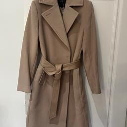Double Breasted Belted Virgin Wool Overcoat. Bought to give as a gift but no longer needed, left too long to take back. RRP £550.00
