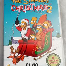 Simpsons Christmas  dvd

Used but good condition 

From pet and smoke free home 

Perfect stocking filler 

Collection Staveley 

£1.00