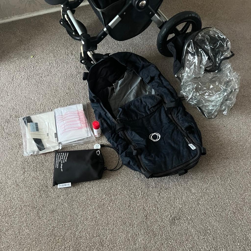 Hi and welcome to this great looking Bugaboo Cameleon 3 Limited Edition Denim 007 in very good condition from birth comes with rain cover booklet and extras please check photos chassis rubber little worn at the front and handle nothing major all materials removable and can be washed thanks

Collection from sw6 Fulham