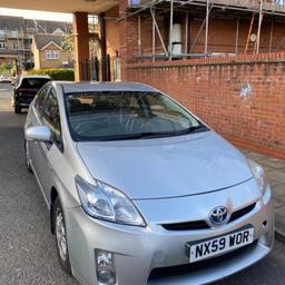 Selling my Silver Toyota Prius hybrid 1.8 petrol. In good working condition. 126k on the clock but full service history, have serviced recently too. 2 previous owners and 2 set of keys. 12 Months MOT. Body work has some scratches considering it's age but it ULEZ appliance so you can go into low emission areas. Got no dash board lights - see last pic. The automatic gearbox is in good condition and very smooth car. Low on insurance and ZERO TAX, would be ideal for a taxi vechicle as battery operated hybrid system not plug in. selling as have genuine reason. selling for £4000 yes only £4000! or call 07306145492