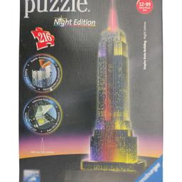Puzzle Epire State Building von Ravensburger
mit Beleuchting in verschiedenen Farben

gebraucht, keine Mängel

A971