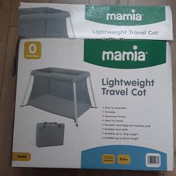 mamia travel cot used at grandparents so little use