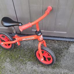Used kids balance bike- red. Local collection or drop off only