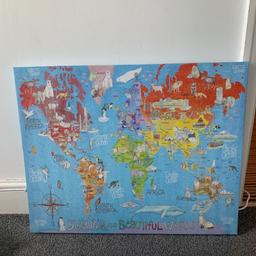 Our big and beautiful world canvas 
56x68 cm approx
Pick up only