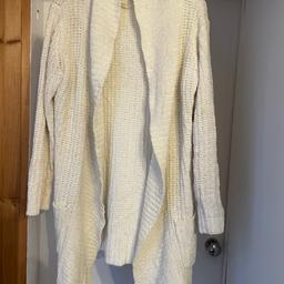 Size 12 woolly cardigan In cream, by Atmosphere.