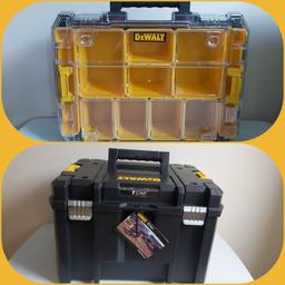 Brand New 

Dewalt TSTAK Deep Tool Box ( No Tray) + Dewalt TSTAK Organiser Case with removable cups

No Offers Thanks 

Collection Only KT9 Chessington Surrey