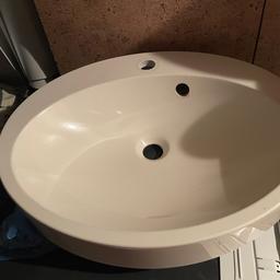 Ovale Waschbecken für Waschtisch