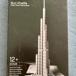 Burj Khalifa von LEGO Architecture, neu und unbenutzt. In versiegelter Originalverpackung. UVP 129 €. Enwandfreier Zustand aus Nichtraucherhaushalt. Versand ist möglich.