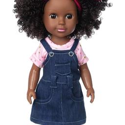 ZITA ELEMENT Black Doll 14.5 Inch Baby Girl Doll and Clothes Set African Washable Realistic Silicone Girl Dolls -Best Gift
brand new sealed