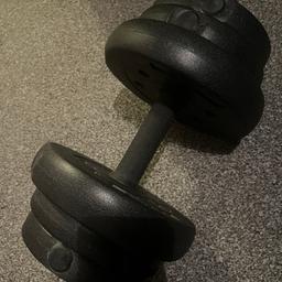 2x 10kg dumbbell set in a great condition hardly used , 1 set has 2x 1kg, 2x 1.25kg and 2x2.5kg weights
