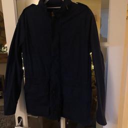 Men’s medium blue in colour Hackett field jacket. Light weight with pockets and drawstring, lovely condition 