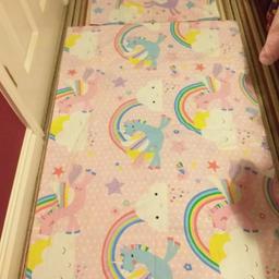 Toddler unicorn set.  Small pillowcase fits Clevermama large pillow.  Lovely pattern and colours.  Collection Studley.  Can deliver if local to Redditch or Catshill.