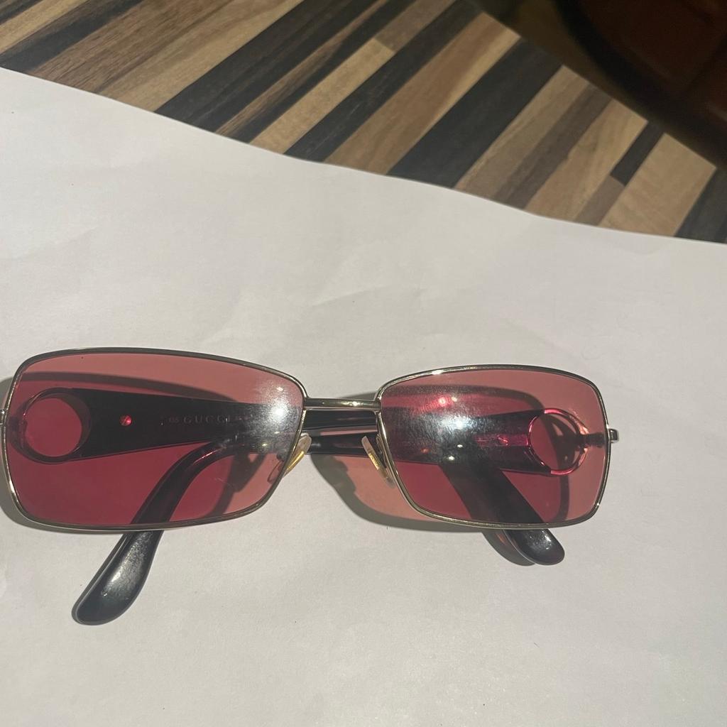 Real Gucci sunglasses . These where over £400 when bought new . They have prescription in them atm but can be changed . Think there +2 atm . Not needed .