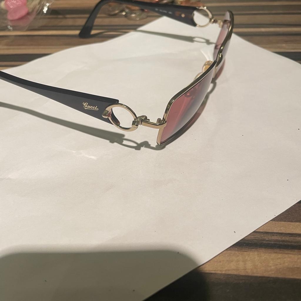 Real Gucci sunglasses . These where over £400 when bought new . They have prescription in them atm but can be changed . Think there +2 atm . Not needed .