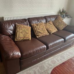 2 x 4 seater sofa, 1 x large arm chair