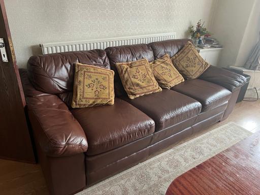 Buy & Sell West Midlands Birmingham - Photos for large leather sofa set