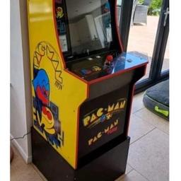 big Pac-Man machine works perfect some signs of wear on top of machine but no we’re else