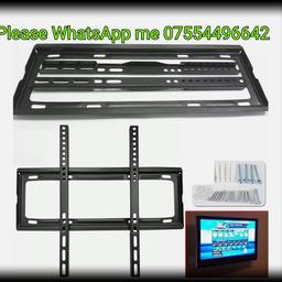 Specification:
Applicable Size: 26-63 inches (depending on the installation hole spacing on the back of the TV) 
Thickness:1.2 mm thick
Adjustable hole length: 430mm (that is, the left and right hole distance can be used within 30-430mm)
Adjustable hole width: 400mm (that is, the upper and lower hole distance can be used within 0-400mm)
Meets VISE standard pitch of 200×200mm, 200×400mm, 300×300mm, 400×400mm
Bracket distance from the wall: 25mm

Accessories Included: 
LCD TV rack special gasket: 4/group
Gasket material: ABS engineering plastic
1.Description of the action of the gasket: increase the distance from the wall of the bracket, increase the heat dissipation effect and facilitate the plugging
2. A set of screws and plastic expansion plugs (screws are commonly used, and it is not guaranteed to be completely matched with all machines)  

Package Includes:
1x Wall Mount TV Fixed Bracket Including Fixings