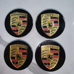 Porsche Badge Emblem (65mm) Black Plastic Car Wheel Centre
Porsche Emblem Badge Design. Set of four wheel centre caps

Colour - Black, Diameter - 65mm, Brand new