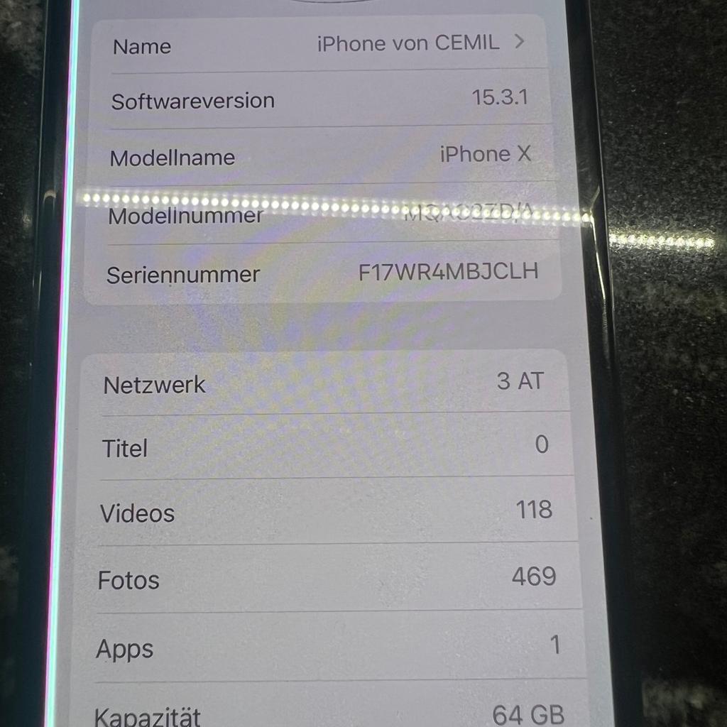 iPhone X 64GB offen für alle Netze funktioniert einwandfrei kein Problem.
Zustand wie auf denn Fotos
Akku stand 77%
Keine Garantie und Rücknahme