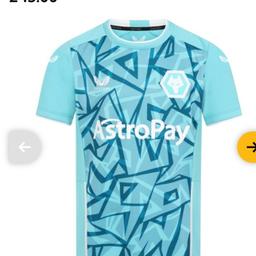 Have for sale brand new in bag with tags official wolves top 3rd kit