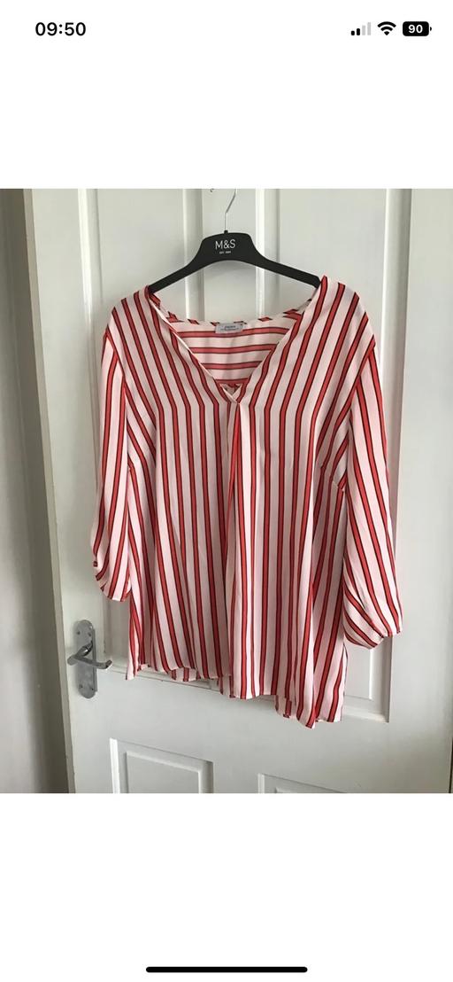 Buy & Sell West Yorkshire Leeds - Photos for Ladies red stripy blouse size 18.