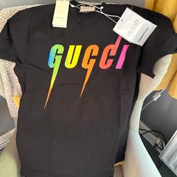 Brand new Gucci t shirt in original Packaging with tags . Large and Xl available in this t shirt . Message me on WhatsApp 07803397524 if you’d like to see rest of my stock