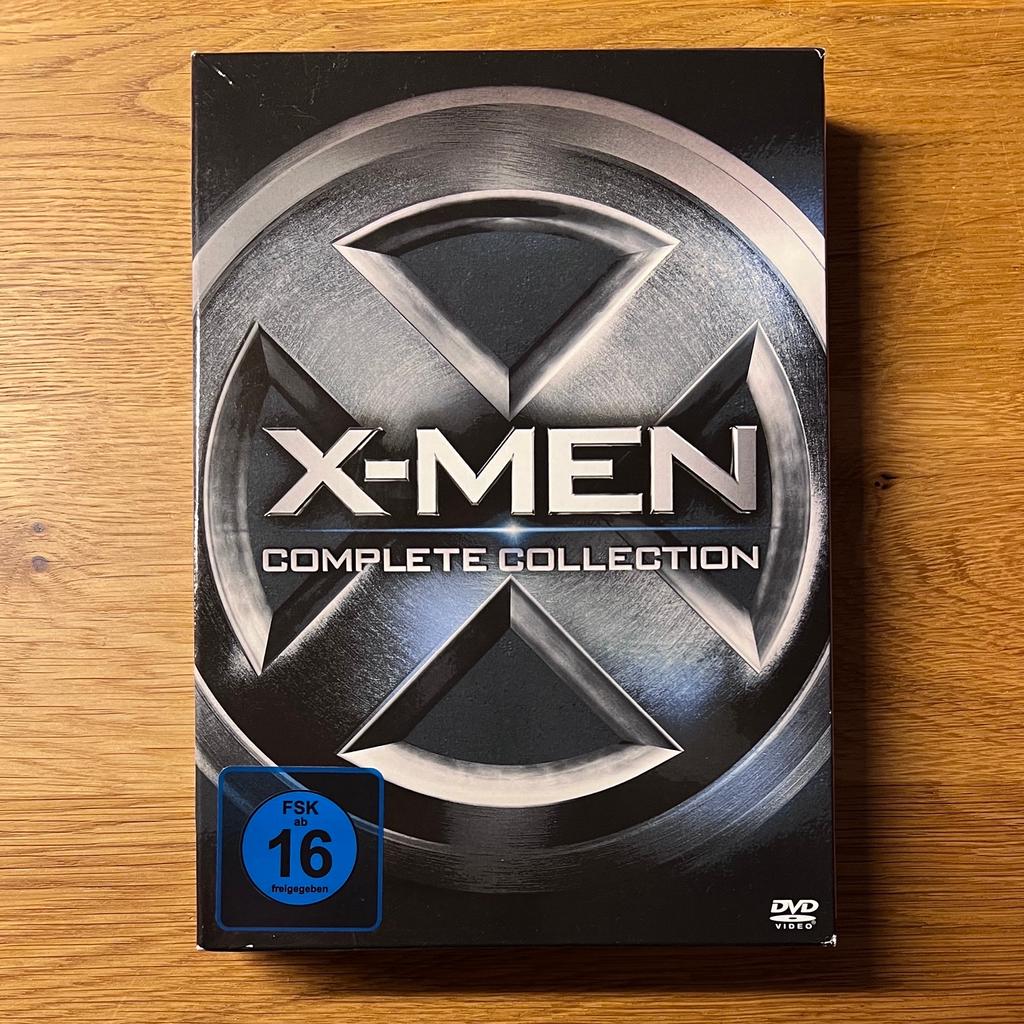 X-Men - Complete Collection,
alle 5 Filme inkl. X-Men: Erste Entscheidung.
5 DVDs - Top Zustand.