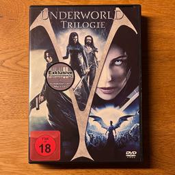Underworld Trilogie (3 DVDs):

- Underworld (extended cut)
- Underworld Evolution
- Underworld Aufstand der Lykaner

Top Zustand.