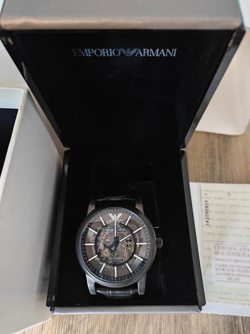 Buy & Sell South East London Tulse Hill - South East London - Photos for ArmaniMen's Automatic Black Leather Watch new